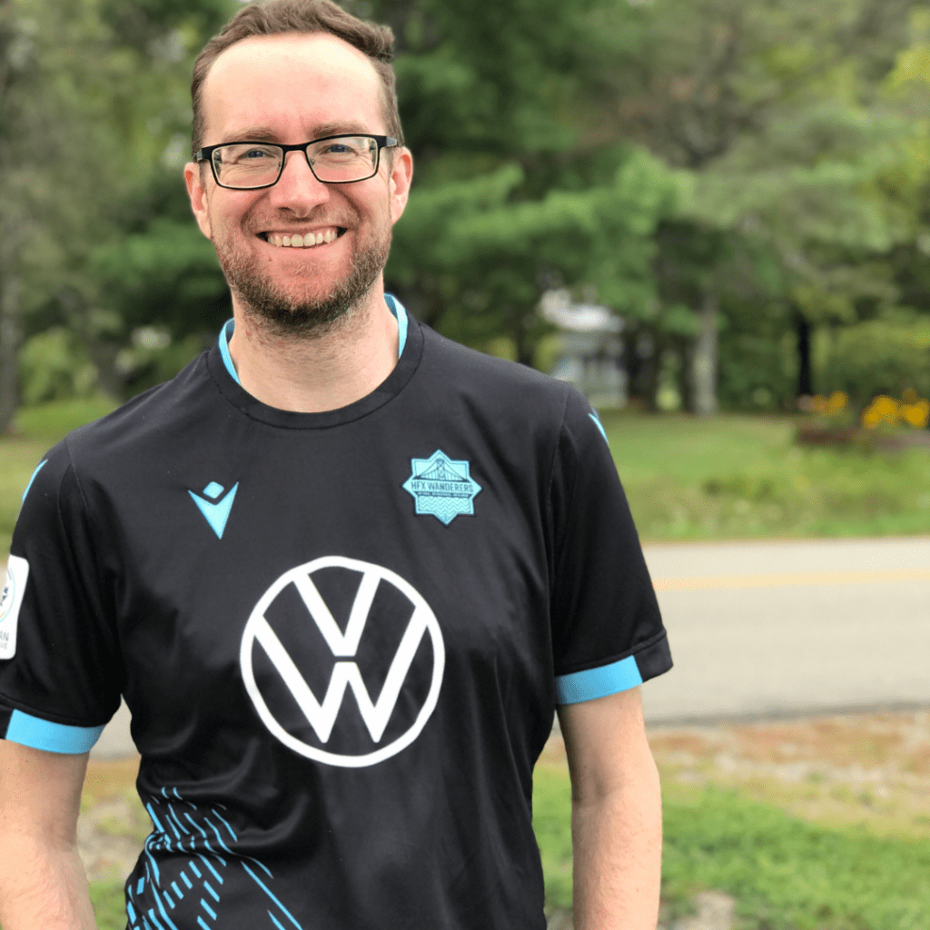 Andrew Murray sporting the away shirt of HFX Wanderers. [credit: CPL Fever]