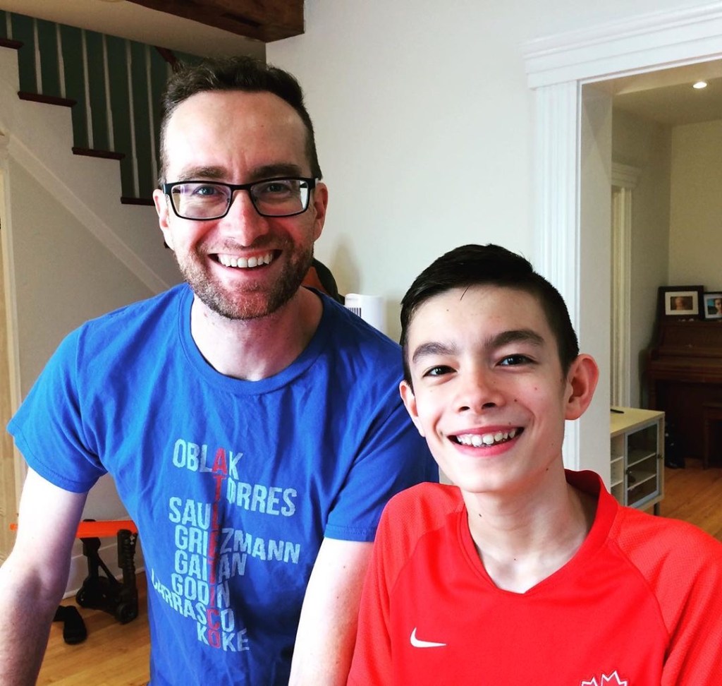 Father and son, Andrew and Jack, live a breathe football together. [credit: CPL Fever]