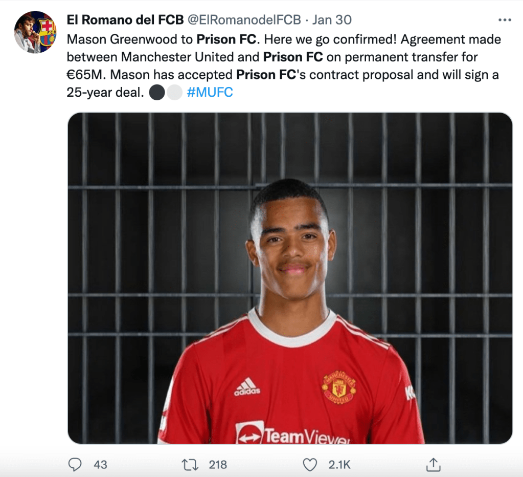 Sickening jokes about Prison FC are not just disgusting, but part of the deeper problem